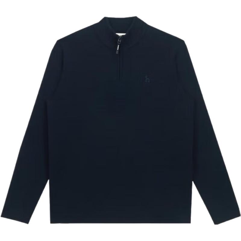 

HAZZYS Men s London Fashion Week Stand Collar Wool Blend Sweater L