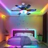 2025 Modern Minimalist Ceiling Fan Light: Integrated Fan and Chandelier for Bedroom
