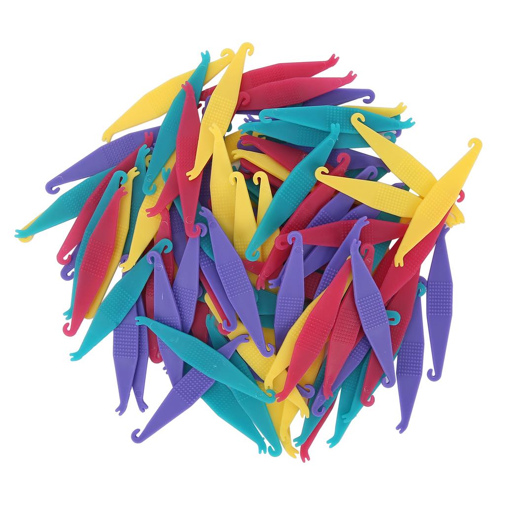 100pcs Dental Rubber Bands Placers Orthodontic Placers Tool for Braces Bands MultiColor