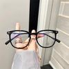 Olive green cold brown glasses myopic women can be equipped with astigmatism degree ultra-light plain large frame anti-blue light eye frame
