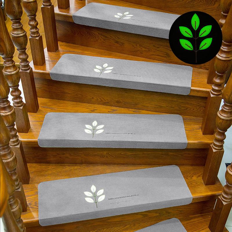 Luminous Anti-Slip Self-Adhesive Stair Tread Carpets for Solid Wood Floors