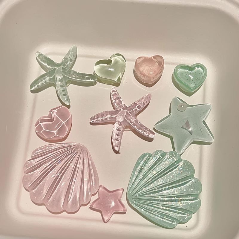 

1 Набор Сделай сам Сабо Сандалии Садовая обувь Декор Милая Морская звезда Ракушка Смола Шармы для обуви Аксессуары Пряжки Пляжная сумка Значки Подарки для девочек A1