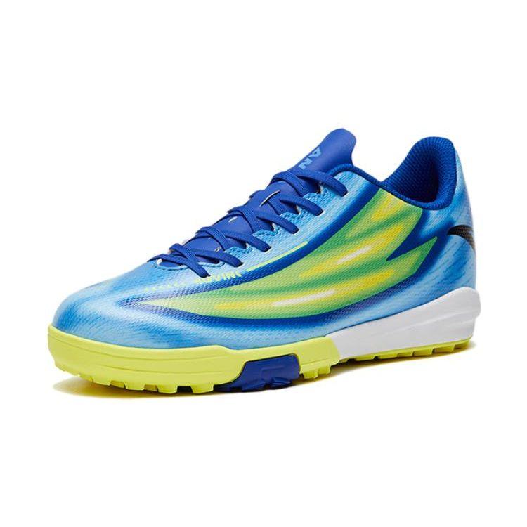 Anta Kids Non-Slip Durable Low-Top Soccer Shoes Kids Footwear Blue Yellow 312322266-3