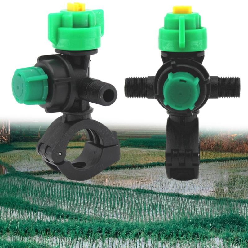 2pcs High Efficiency Garden Irrigation Sprays Head with 6 Pin Clamps Fitting for Wide Coverage Sprays