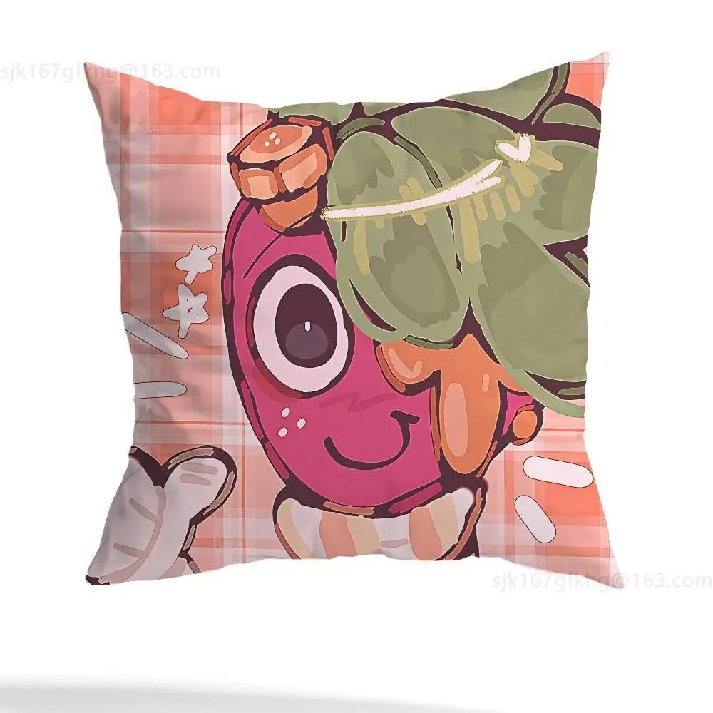 Cute Cartoon Character Cushion Cover Anime Throw Pillow Case For Kids Room Sofa Couch Chair Home Decor Square 40X40Cm 1 Pc