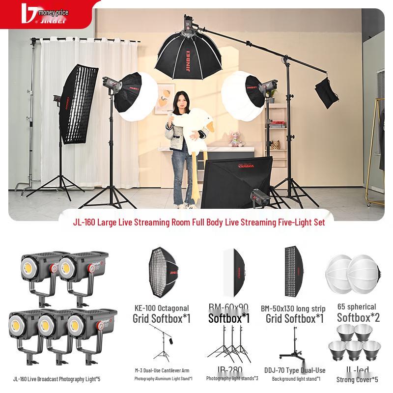 JINBEI JL-160 160W LED Photography & Live Stream Light
