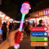 Семицветная мигающая ручная рождественская игрушка Деда Мороза