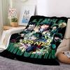 Custom 1pc Midoriya's Dynamic Poses Blanket, Soft And Comfortable Blanket, Casual Warm, Camping Travel Blanket, Birthday Gift Q912104