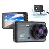 4-inch Dashcam, HD Dual-lens Touchscreen, WiFi Car Dashcam