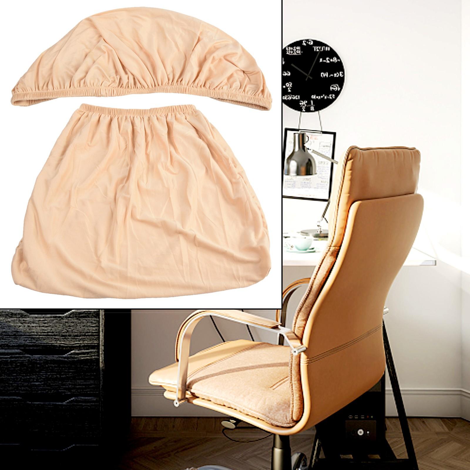 Чехол для стула в спальню, украшение для гостиной, эластичный, моющийся, растягивающийся бежевый