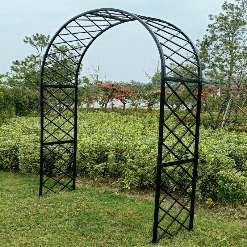 Европейская кованая арка-цветочница для вьющихся роз в садах