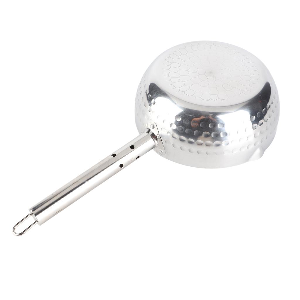 Yukihira Saucepan Aluminum Alloy Round Stainless Steel Handle Fast Heating Japanese Snow Pan for Home Kitchen Cooking