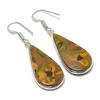 Orecchino Fatto a Mano in Argento Sterling 925 con Pietra di Giada Frutta Naturale 2,01" AE-11608