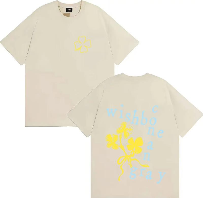 Hot Singer Conan Gray Wishbone 2025 Tshirt Harajuku Tshirts Double Sided Print Streetwear Men Women Tops Breathable Cotton