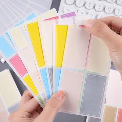 160/60/40 pezzi Adesivi regolari multicolore Confezione impermeabile Etichetta nome file indice Note Adesivo per casa Ufficio Scuola Laboratorio