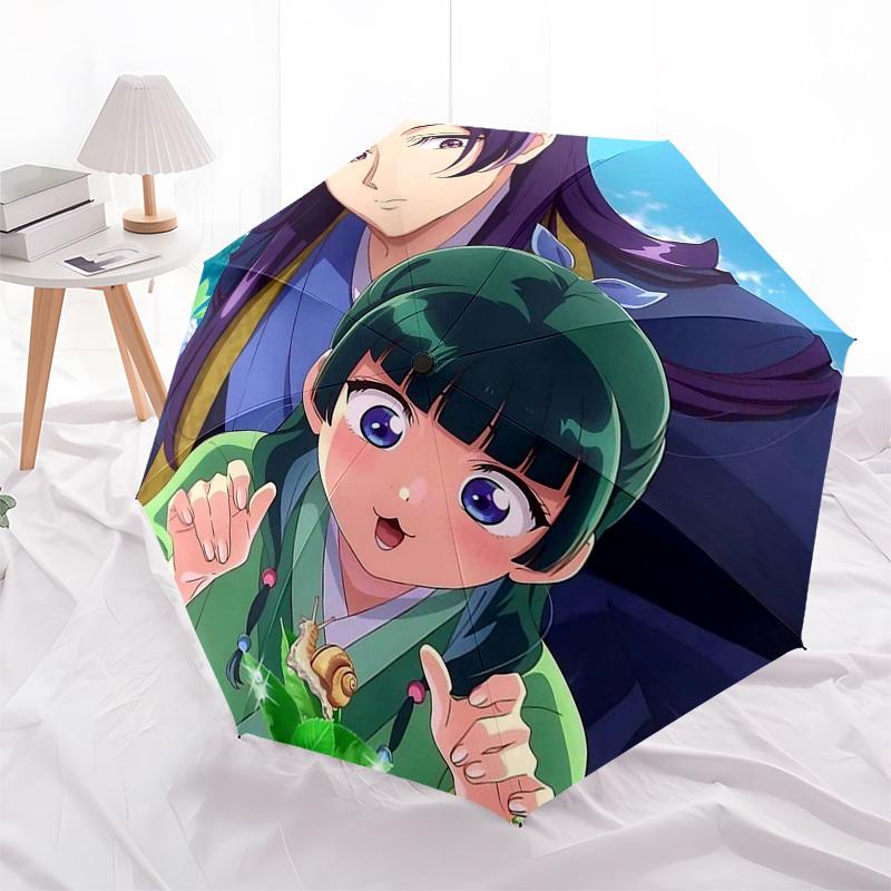 1pc Outdoor Umbrella with Anime Characters - Automatic Opening/Closing, Portable 3-Fold Design, 8-Bone Iron Frame - Perfect Gift for Fans, Travel