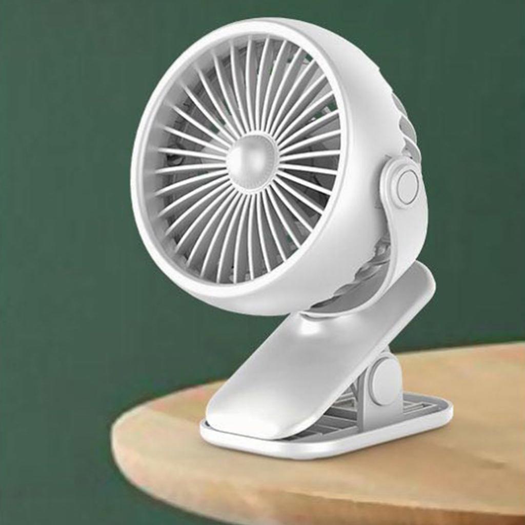 Mini USB Clip Fan Portable Desktop Small Fan for Student Office Bed
