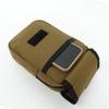 Outdoor Products Mini Pouch with Carabiner, Shoulder Strap, Smartphone Storage, Luminous Design, Metal-Look Zipper, Brown