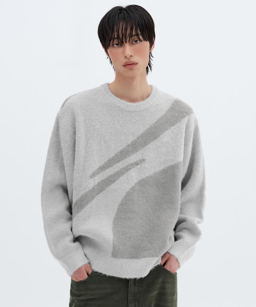 Illuminate Symbol Jacquard Round Knit - Grey