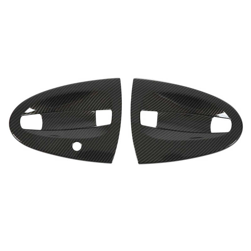 4ks Carbon Fiber Style Carbon Fiber Style Car Exteriér Dveřní Rukojeť Kryt misky Výměna obložení pro Smart Fortwo W451