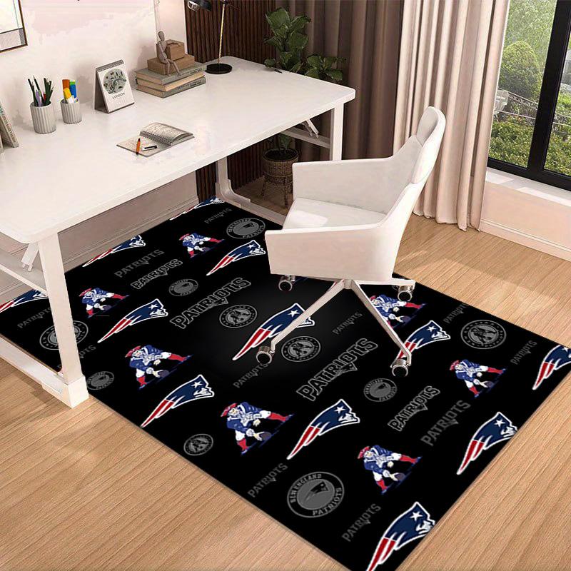 Patriots Team Spirit Area Rug for Office, Chair Rug, Decorative Carpet Livingroom Mat, Large Size Fan Gifts Christmas Gifts