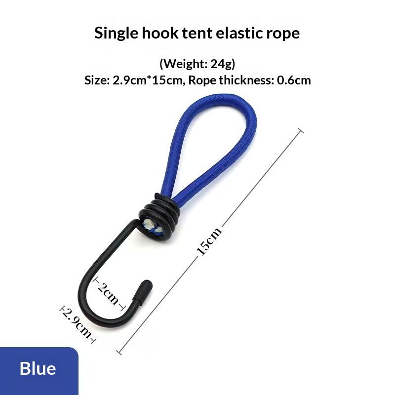 Strong 5pcs Elastic Rope Hook for Tents Versatile Outdoor Use for Camping and Adventure