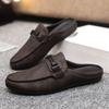 Fashion Half Slippers for Men Outdoor Mules Flat Sandals Man Rubber Original Low Price Mascullino Trend 2025 Fashion Summer Sale Shoes