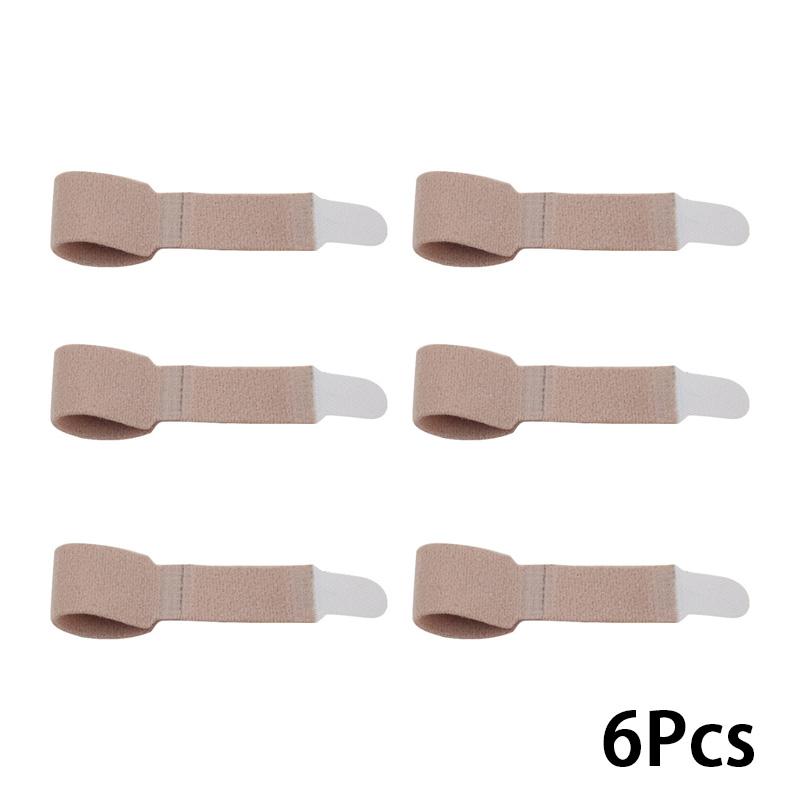 

6 шт. Разделитель пальцев ног, принадлежности для ухода за ногами, выпрямитель пальцев ног, бандажи, корректор вальгусной деформации, молоток, лента для пальцев ног M