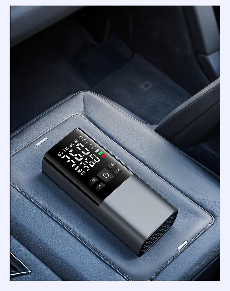 Portable Mini Wireless Car Tire Inflator with Digital Display