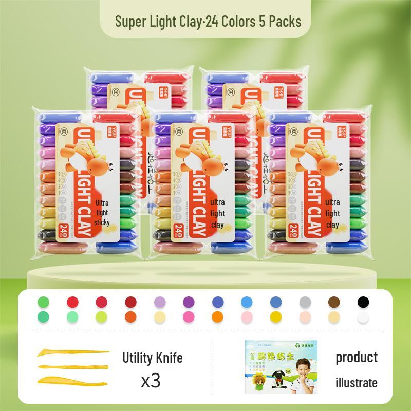 Children's Kindergarten Playdough Set - Large Pack of DIY Clay and Glue for Elementary Students