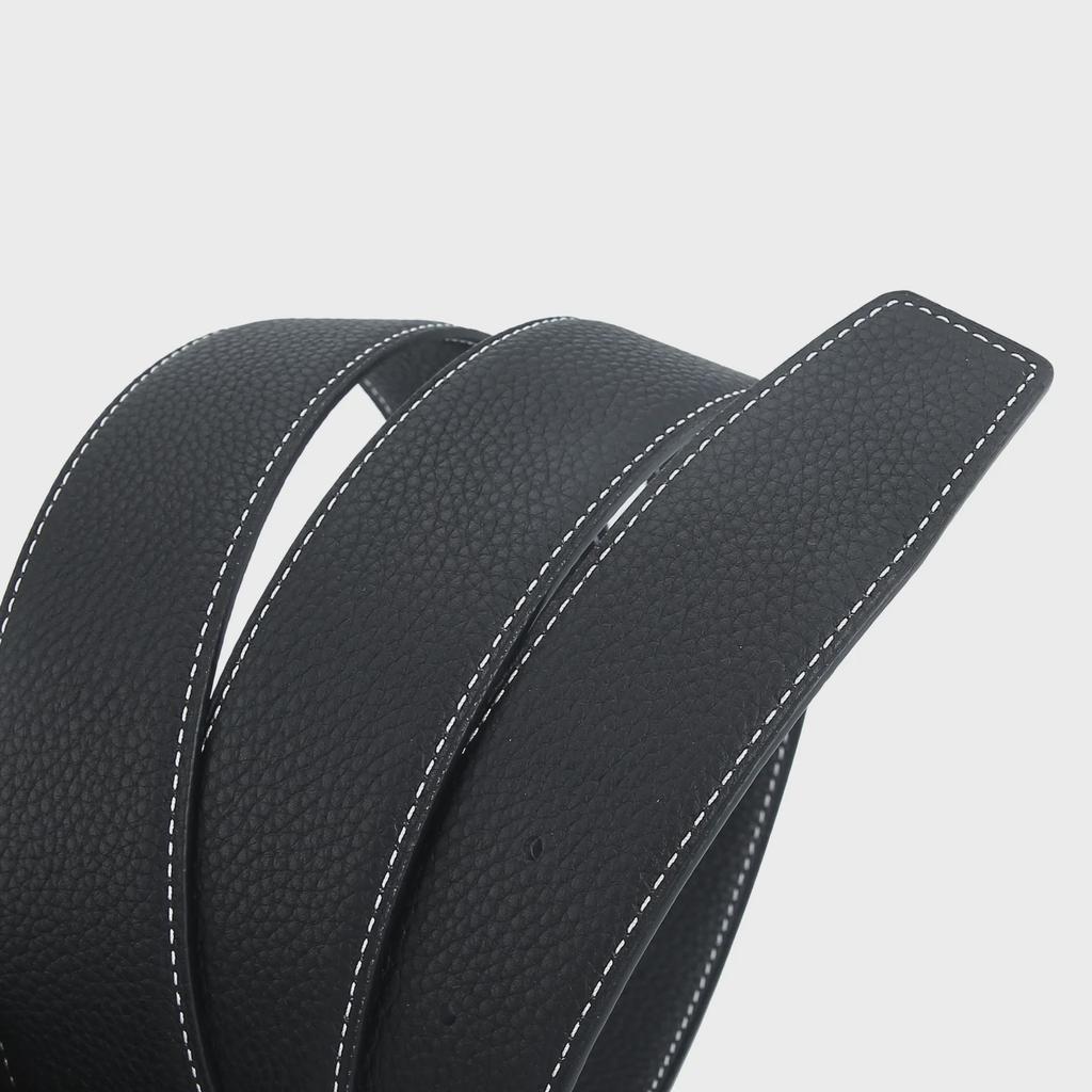 Versatile Men's 3.8cm Double-Sided Pure Cowhide Belt (Head Not Included)