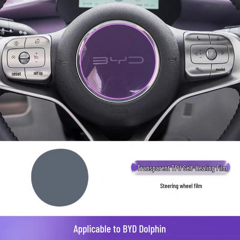 22-25 BYD Dolphin Console Interior Mod Accessories - TPU Paint Screen Dashboard