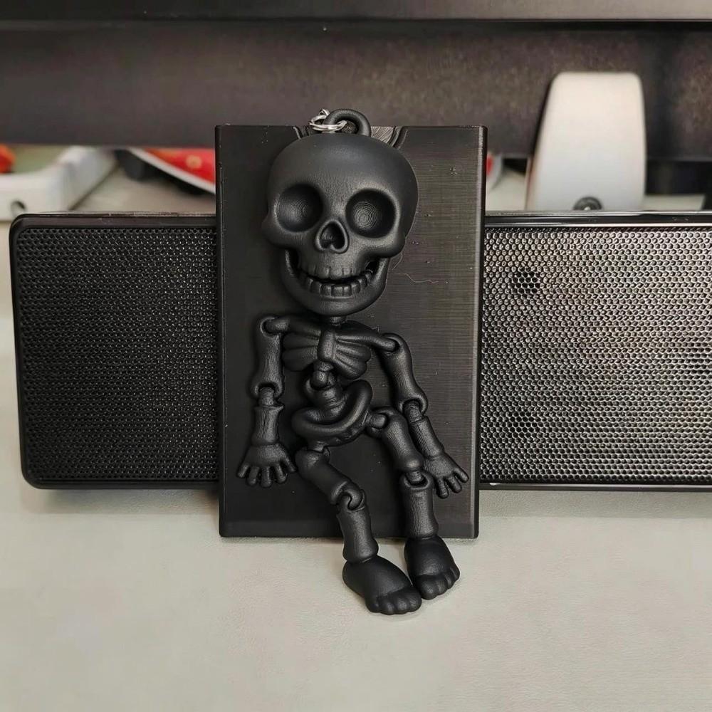 Függő Díszek Ízületes Csontváz Medál 3D Nyomtatott Halloween Kulcstartók Karácsonyi Ajándék