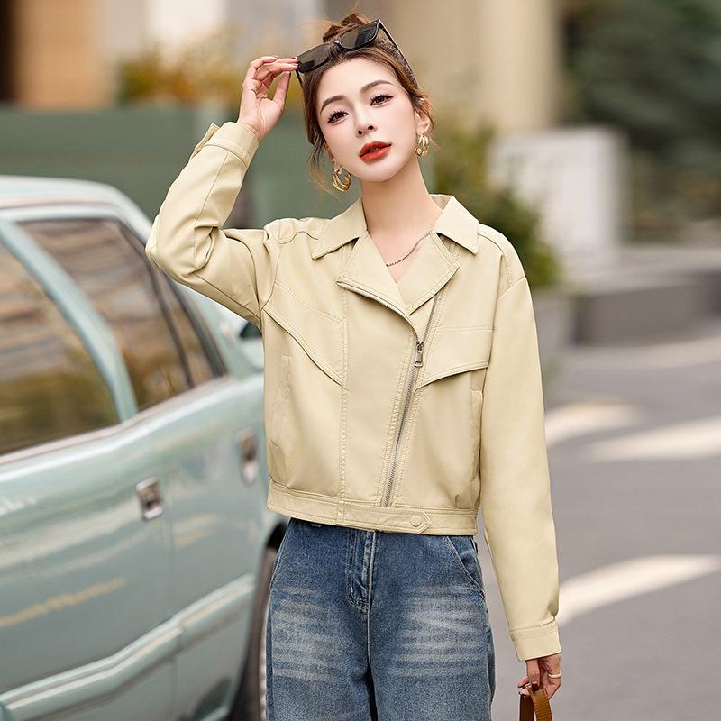 Women's PU Leather Jacket - Spring/Autumn 2025 Stylish & Versatile XG9972