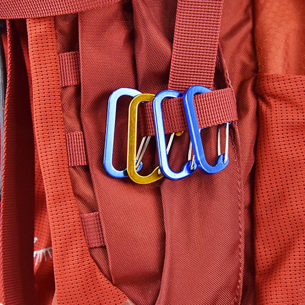 Outdoor Climbing Camping Stainless For MI-ni Carabiner Spring Hook Clip Keychain