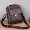 Men's Multi-Functional Crossbody Handbag - Double-Layer, Large Capacity, Fashionable Design