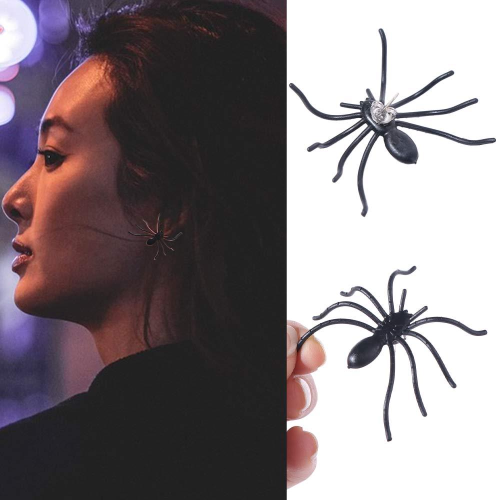 Hiphop Spider Earrings Metal Spider Ear Stud Earrings Piercing Stud Earrings  Women