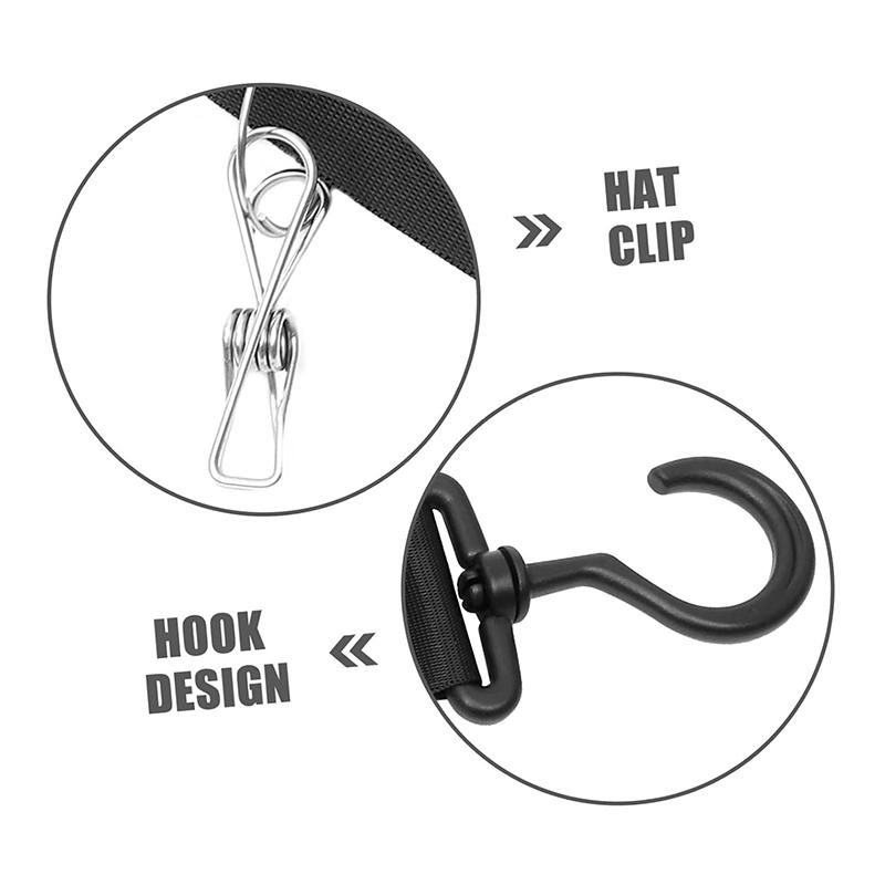 8-Clip Wall Storage Hat Hanging Tool Underwear Drying Rack Bedroom Wardrobe Duck Tongue Cap Storage Hook Rack
