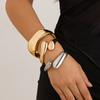 Ingemark 7 Styles Exaggerated Chunky Water Drop Open Cuff Bangles for Women Adjustable Arm Bracelet Grunge Jewelry Steampunk Men