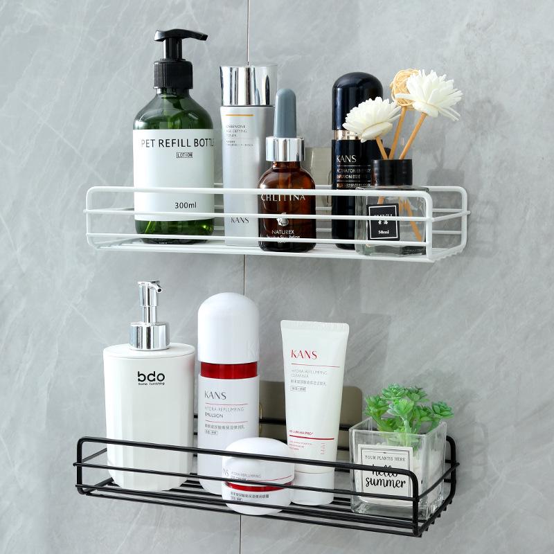Punch-Free Wall-Mounted Bathroom Storage Rack