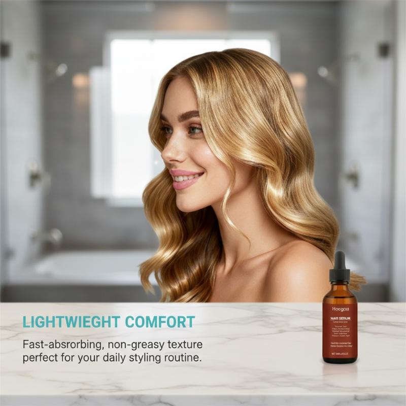 Hoegoa Moisturizing Hair Care Serum Volumize Strengthen Nourish Hair Brighten Moisturize Smooth Nourishing Hair Repair