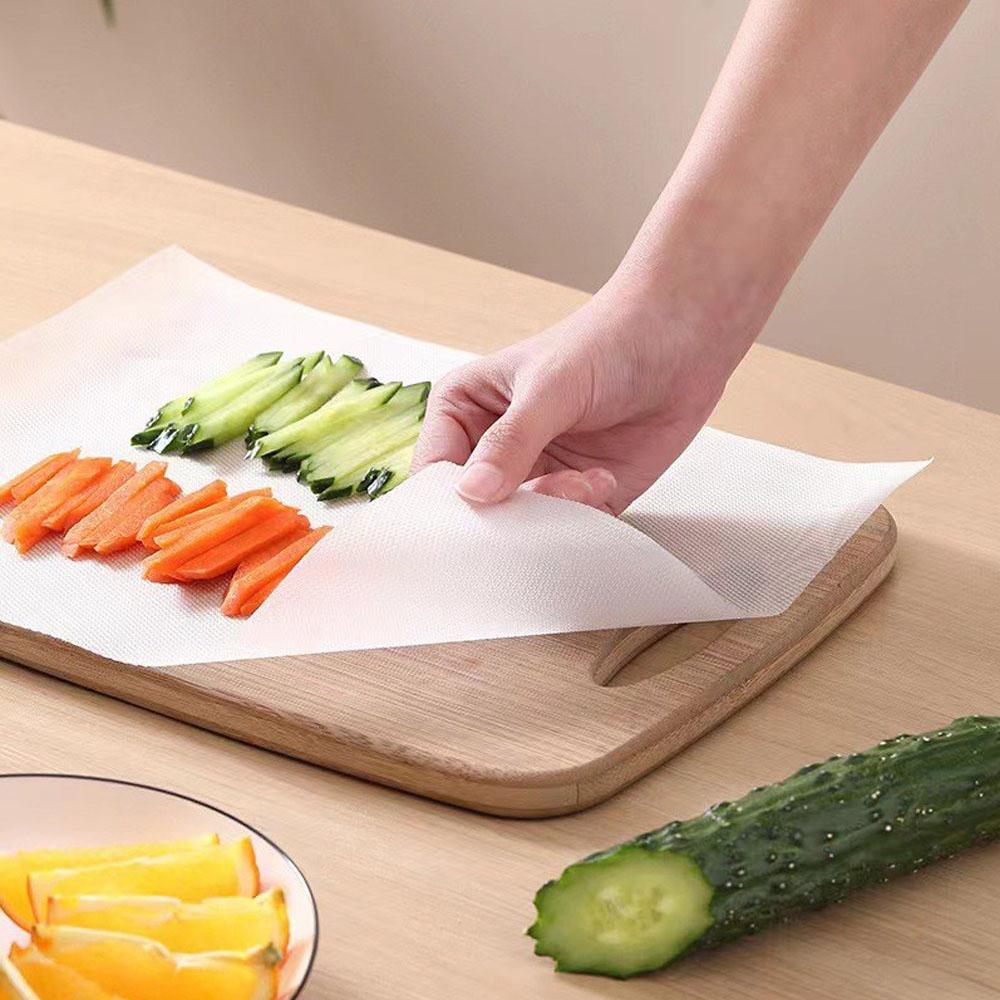 1roll Cutting Board Paper, Kitchen Plastic Cutting Board Paper Vegetable Meat Cutting Board, Fruit Placemat Picnic Barbecue