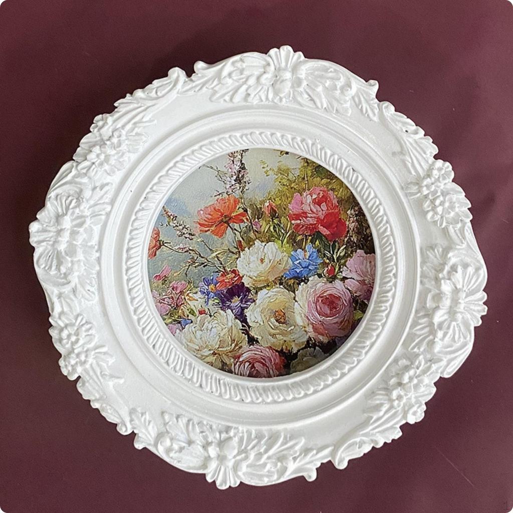Ornate Floral Photo Frame European Style Resin