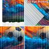 2D Flat Printing 2pcs Curtain Curtain Colorful Soccer Goal Impact Digital Printed Polyester Drapes Family Party for Holiday
