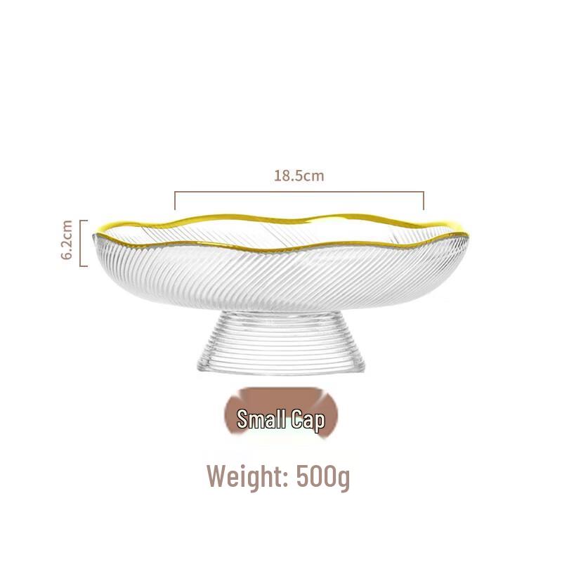 Huahuan High-Footed Glass Fruit Bowl