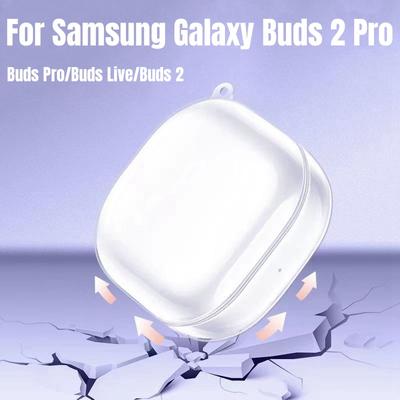 Klare Schutzhülle für Samsung Galaxy Buds 2 Pro Glitzer Silikon Kopfhörer Stoßfeste Abdeckung für Galaxy Buds Live/Buds 2pro