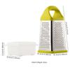 Four-Side Box Grater Cheese Grater with Container Stainless Steel Multipurpose Slicer for Vegetable Cutter Kitchen Accessorie