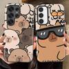 Cute Capybara Phone Case for Samsung Galaxy S25 S23Ultra A36 S23 A16 S25Ultra S20 FE A56 A26 S24 Ultra Soft Cover Capa