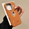 Cartoon Astronaut Leather Texture Soft Case For iPhone 16 15 14 Pro Max 15 Plus 13 12 Pro Max 11 Shockproof Silicone Phone Cover