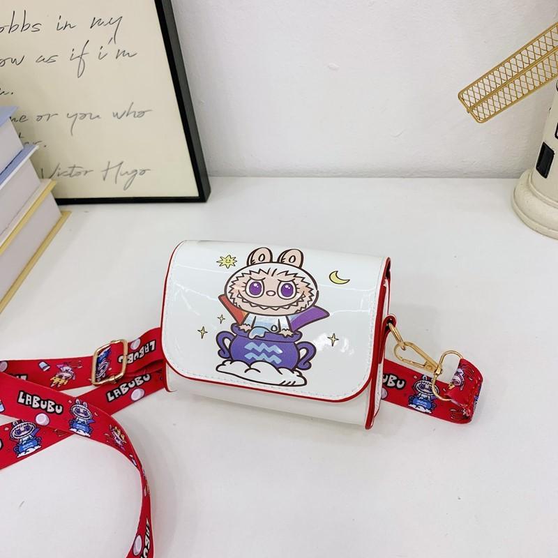 Childrens Animal Cartoon Pu Small Wallet With Labubu Design For Kindergarten Girls